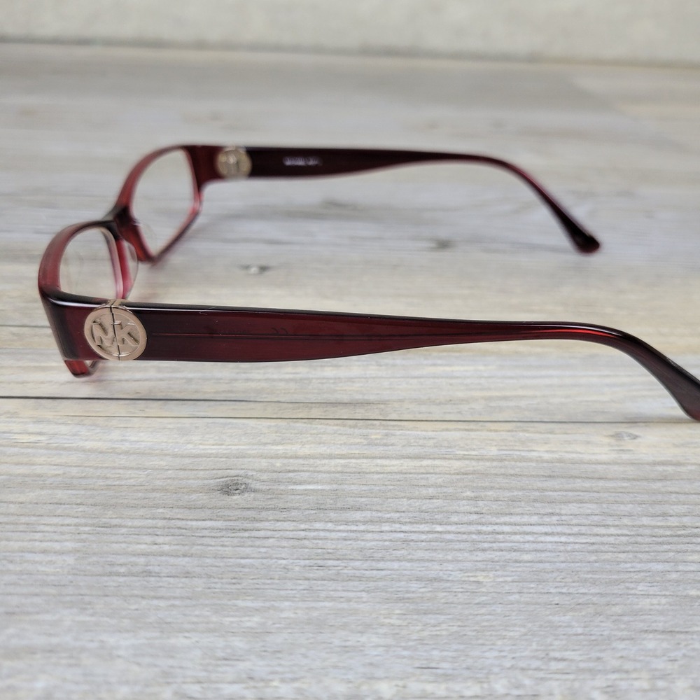 Michael Kors Eyeglasses Frames MK829 Burgundy Rectangular Women 50-16-135 - Picture 4 of 14